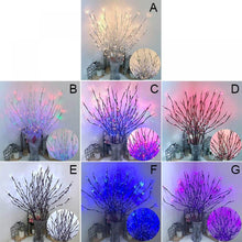 Pretty Comy 30" 20LED Lighted Branches Battery Operated Warm White Led Twigs Lighted Willow Branches Vase Fillers for Christmas Home Party Decoration Indoor Outdoor Use