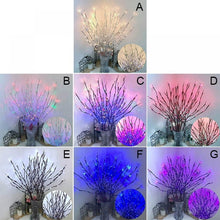 Pretty Comy 30" 20LED Lighted Branches Battery Operated Warm White Led Twigs Lighted Willow Branches Vase Fillers for Christmas Home Party Decoration Indoor Outdoor Use