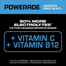 POWERADE Mountain Berry Blast Electrolyte Sports Drink Bottles, 20 fl oz, 8 Pack