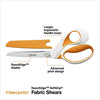 Fiskars 8" Razoredge Softgrip Fabric Scissors, Orange Shears