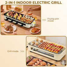 SUSLAS Electric Indoor Grill & Griddle, 1800W Smokeless Design with 4 Removable Nonstick Plates, Dishwasher Safe, Adjustable Temperature Control for Indoor Cooking