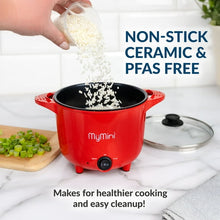 MyMini 32 oz Electric Multi-Cooker Pot, 260 watts, Red
