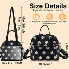 Insulated Lunch Bags for Women Men with Adjustable Shoulder Strap,AILKIN Large Lunch Box Tote Leakproof 8-12Hrs Cooler Reusable Thermal Lunch Bags for Women,Adults,School,Work,Office,Picnic,Daisy - Brands For Less USA