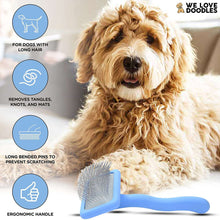 We Love Doodles Dog Slicker Brush - Dog Brush for Grooming Pet Hair, Poodle / Goldendoodle Brush