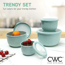 COOK WITH COLOR Meal Prep Containers Wide Mixing Bowls Food Storage Containers with Lid