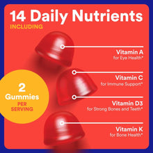 SmartyPants Kids & Toddler Multivitamin Gummies, Daily Wellness Supplement with Vitamin C & B12, 60 Gummies