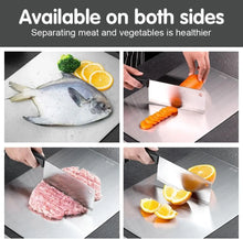 New Titanium Cutting Boards - 100% Pure Titanium Cutting Boards for Kitchen - Cutting Edge Hygiene & Durability, Double Sided Medical-grade Titanium Cutting Mat from Japan