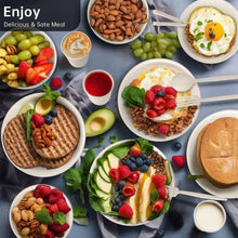 GPED 48 Pcs Wheat Straw Dinnerware Sets For 4, Unbreakable Dinnerware Sets, Reusable Wheat Straw Plates and Bowls Sets, Travel Camping Cutlery Set, Dishwasher Microwave Safe Dinnerware, Beige - Brands For Less USA