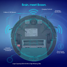 Ionvac SmartClean 2000 Robovac, Multi-Surface Pet-Friendly Smart Mapping Robot Vacuum Cleaner with Wi-Fi and App/Remote Control