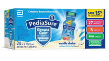 PediaSure Grow & Gain Kids' Nutritional Shake Vanilla Ready-to-Drink Bottles, 24 pk./8 fl. oz.