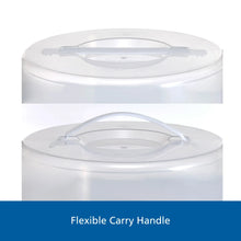 Mainstays 12 inch Clear Cake Carrier with 2pk 9 inch Gray Round Pans, Carbon Steel - Brands For Less USA