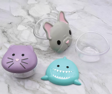 Melii Animal Snack Containers - Bulldog, Shark & Cat Designs, 3 ct.