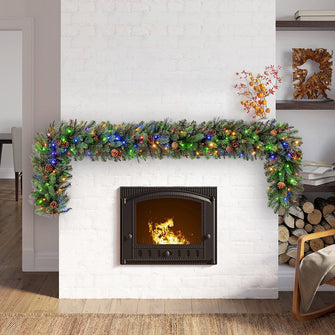 9’ Pre-lit LED With Twinkle Artificial Greenery Garland