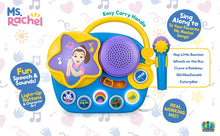 Ms. Rachel Karaoke Microphone Sing-Along Musical Boombox, Child Electronic Learning Systems for 18+ Months
