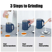 Small Powder Grinding Machine, Grain mills, Herb Grinder, Spice Grinder, Electric Coffee Grinder, Multifunctional Grinding Machine with 304 Stainless Steel Blade,Blue