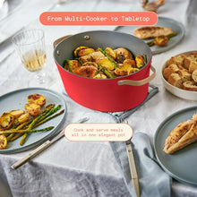 Beautiful 10-in-1 , 6 Qt Electric Multi-Cooker, Tomato Red by Drew Barrymore