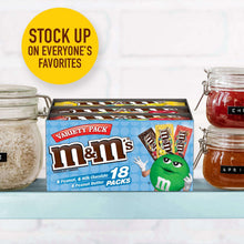 M&M's Variety Pack Full Size Milk Chocolate Candy Bars - 18 Ct
