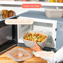 Beautiful 4-Piece Stoneware Bake and Store Set, Porcini Taupe by Drew Barrymore