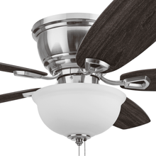 Ventilador de techo interior Honeywell Rockford de 52" en níquel satinado tradicional con luz, cadena y motor reversible 