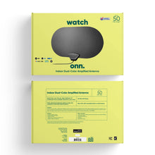 onn Indoor Dual-Color Amplified Antenna, 50 mile Range