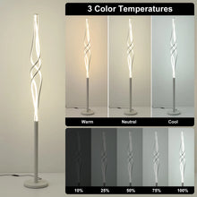 70 Inch Spiral Floor Lamps Modern LED Floor Lamp for Bedroom 34W Dimmable Bedroom Floor Lamp with Remote Control Contemporary Standing Lamp for Living Room Bedroom Kitchen Office