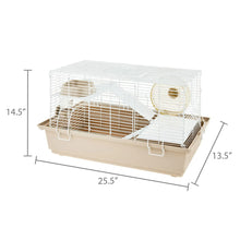 Vibrant Life Split-Level Hamster Habitat with Running Wheel & Feeding Accessories