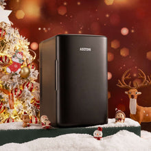 AstroAI Mini Fridge, Compact Refrigerator, Makeup Skincare Fridge 6L 8 Cans Portable Personal Cooler One Door, for Home, Car, Black, for Gifts