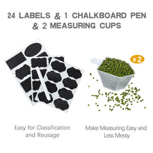 Vtopmart Airtight Storage Canisters for Flour, Sugar, 2 Pcs Large Food Storage Containers, 6.5L /219.79fl oz - Brands For Less USA