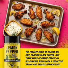 Fire & Smoke Society Lemon Pepper Seasoning, Chicken, Wing Seasoning, 6 oz Mixed Spices & Seasonings