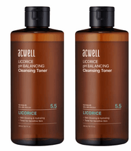 ACWELL Licorice pH Balancing Cleansing Toner, 10.14 fl oz, 2-pack