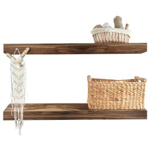 AcaciaFloatingWoodShelf_2-pack - Brands For Less USA