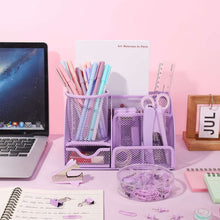 AertyolePurpleMeshDeskOrganizerandAccessories-PurpleOfficeSupplies7CompartmentsDeskOrganizerwith_557_6 - Brands For Less USA
