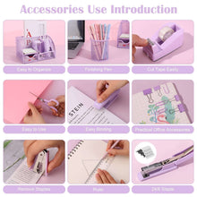 AertyolePurpleMeshDeskOrganizerandAccessories-PurpleOfficeSupplies7CompartmentsDeskOrganizerwith_6122_3 - Brands For Less USA