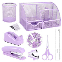 AertyolePurpleMeshDeskOrganizerandAccessories-PurpleOfficeSupplies7CompartmentsDeskOrganizerwith_7459_1 - Brands For Less USA