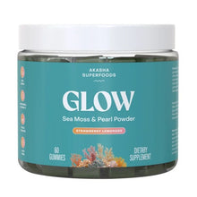 Akasha Superfoods GLOW Sea Moss & Pearl Powder, 120 Gummies
