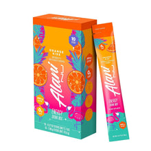 Alani Nu ORANGE KISS Energy Sticks, Energy Drink Powder, 200mg Caffeine, Pre Workout Performance with Antioxidants, On-The-Go Drink Mix, Biotin, B Vitamins, Zero Sugar, 5-10 Calories, 10 Pack