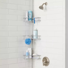 Aluminum Corner Tension Pole Caddy Gray - Threshold™: Bath Organizer with Adjustable Shelves - Brands For Less USA