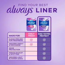 Always Anti-Bunch Xtra Protection Daily Liners, Unscented, Long, 200 ct.