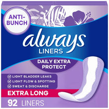 AlwaysDailyExtraProtectPantyLiners_ExtraLongLength_Unscented_92Count9 - Brands For Less USA