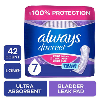 Always Discreet Adult Incontinence Pads for Women, Ultimate Extra Abso ...