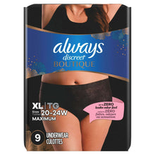 AlwaysDiscreetBoutiqueIncontinenceUnderwear-MaximumProtection-XL-Black-9Count4-_6 - Brands For Less USA
