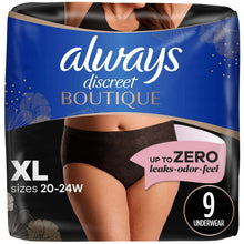 AlwaysDiscreetBoutiqueIncontinenceUnderwear-MaximumProtection-XL-Black-9Count9-_2 - Brands For Less USA