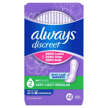 AlwaysDiscreetIncontinencePantyLinersforBladderLeaks-Size2-VeryLightAbsorbency-48Count1-_8 - Brands For Less USA