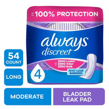 AlwaysDiscreetPads-ModerateAbsorbency-Long54Count11-_1 - Brands For Less USA