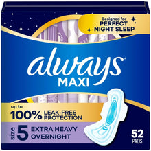 AlwaysMaxiOvernightPadswithWingsforWomen_Size5_ExtraHeavyOvernightAbsorbency_Unscented_52Count11 - Brands For Less USA