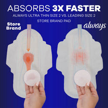 Always Ultra Thin Overnight Pads with Wings, Size 4, Overnight, 96 Count (PACK OF 3 )