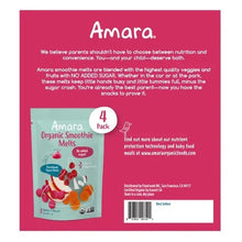 Amara Organic Yogurt Smoothie Carrot Raspberry Melts, 4 (1 oz) bag per box - Brands For Less USA