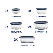 Anchor Hocking Glass Food Storage Containers with SnugFit Lids, 30 Piece Set - Brands For Less USA