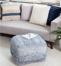 Anji Mountain Woven Diamond Pouf