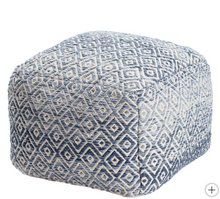 Anji Mountain Woven Diamond Pouf